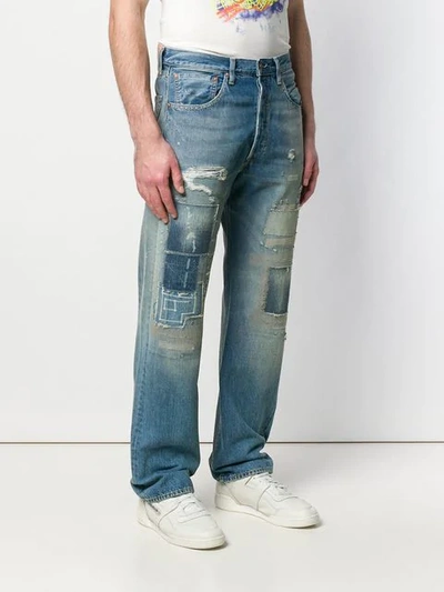 LEVI'S VINTAGE CLOTHING DISTRESSED JEANS - 蓝色