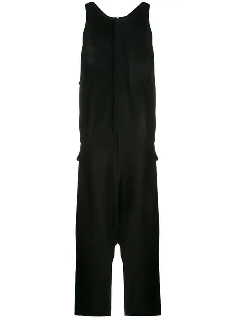 Yohji Yamamoto Sarouel Jumpsuit In Black | ModeSens