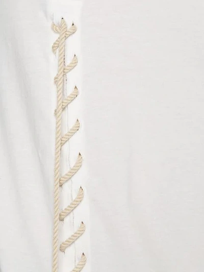 Shop Yohji Yamamoto Lace In 1 Off White