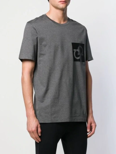 Shop Ferragamo Gancini T-shirt In Grey