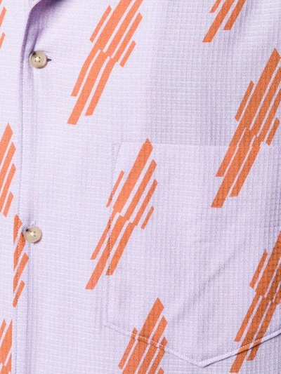 Shop Acne Studios Hemd Mit Print In Avk-pink/ginger Orange
