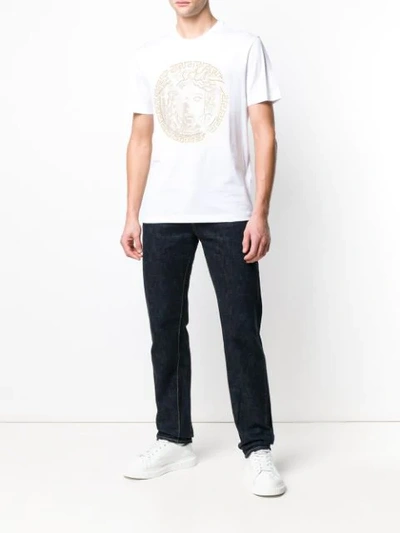 Shop Versace T-shirt Mit Medusa In A001 White