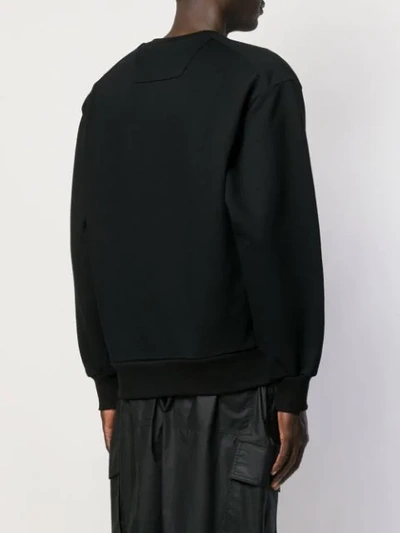 Juunj Juun.j Printed Sweatshirt - Black In Black