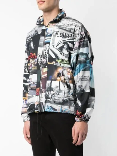 Shop Adaptation Photographic Print Lightweight Jacket In Multicolour