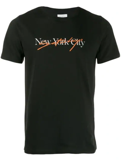 Shop Saturdays Surf Nyc Saturdays Nyc T-shirt Mit Logo-print - Schwarz In Black