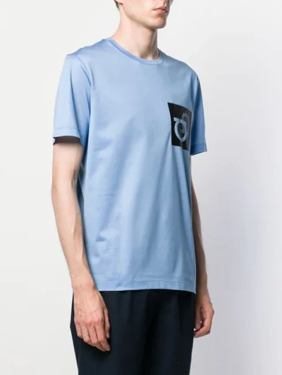 Shop Ferragamo Logo Short-sleeve T-shirt In Blue