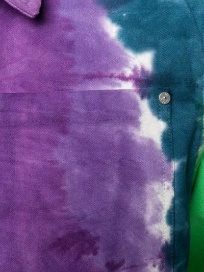 Shop Vyner Articles Oversized Tie-dye Shirt In Purple