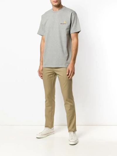 Shop Carhartt Slim Fit Chinos In Neutrals