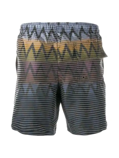 Shop Missoni Zigzag Swimming Shorts - Blue