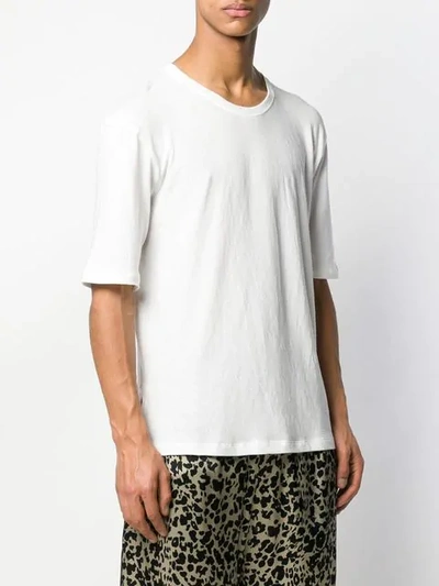 Shop Laneus Jersey T-shirt In White