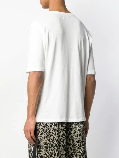 Shop Laneus Jersey T-shirt In White