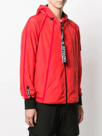 Shop Raeburn Lightweight Hooded Jacket In Red