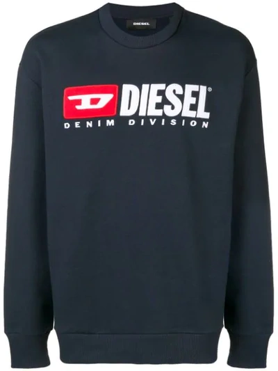 Shop Diesel Crew-neck 90's Sweatshirt In Blue