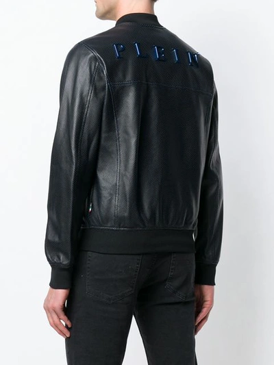 Shop Philipp Plein Bomber Jacket In Black