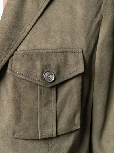 Shop Brunello Cucinelli Cargo Jacket In Cm605 Green