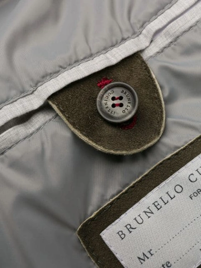 Shop Brunello Cucinelli Cargo Jacket In Cm605 Green