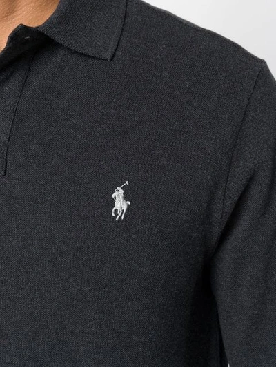 Shop Polo Ralph Lauren Klassisches Poloshirt In Grey