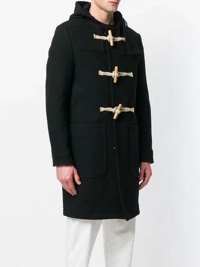 Shop Ami Alexandre Mattiussi Duffle Coat In Black