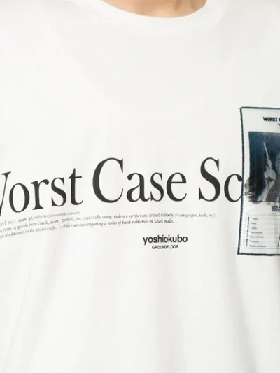 Shop Yoshiokubo Wanted Pocket T In White