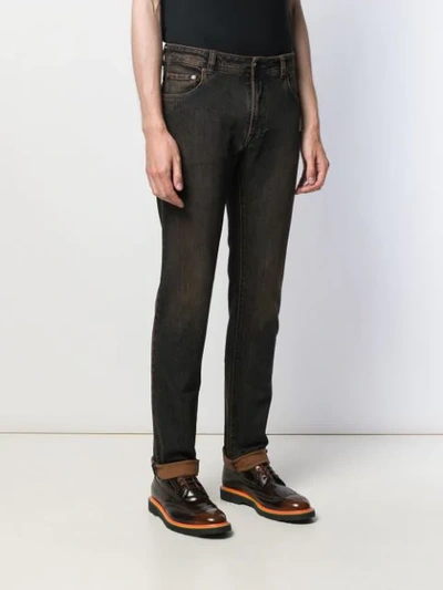 Shop Etro Slim-fit Jeans In Blue