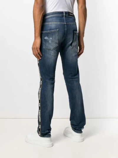Shop Philipp Plein Distressed Skinny Jeans In 14kb Brooklyn
