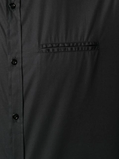 Shop Dondup Mandarin Collar Shirt - Black