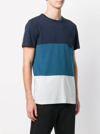 colour-block short sleeve T-shirt