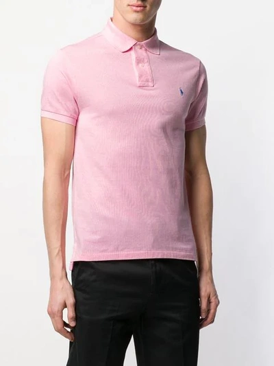 Shop Polo Ralph Lauren Slim-fit Polo Shirt In Pink