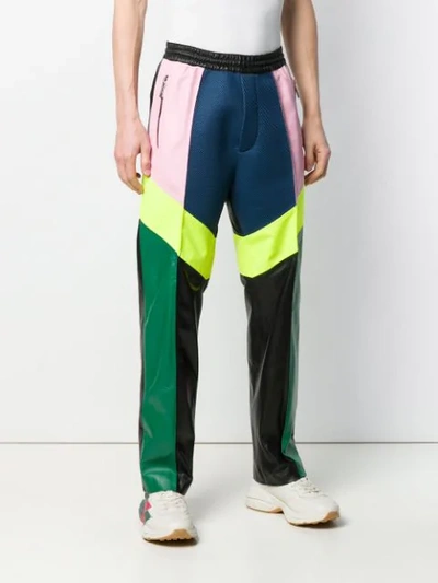 DSQUARED2 COLOUR BLOCK TROUSERS - 黑色