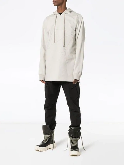 Shop Rick Owens Line Embroidered Mid In Neutrals