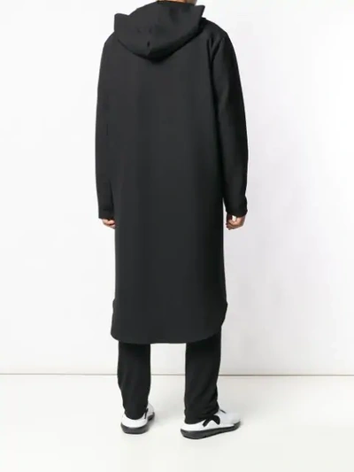 Shop Alchemy Hooded Midi Coat In Black