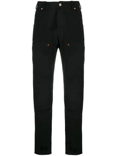 Shop Vyner Articles Straight Leg Trousers In Black