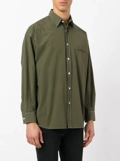 Pre-owned Romeo Gigli Vintage Oversized Shirt In Green