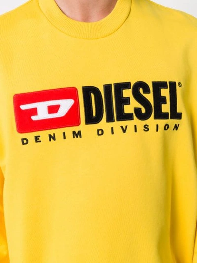 Shop Diesel Logo T In Yellow
