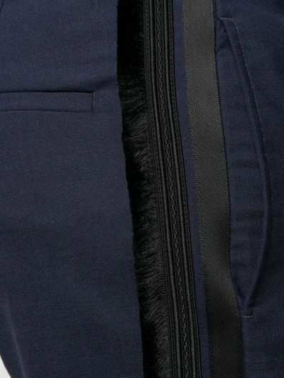 Shop Neil Barrett Side Stripe Tailored Trousers In Blue