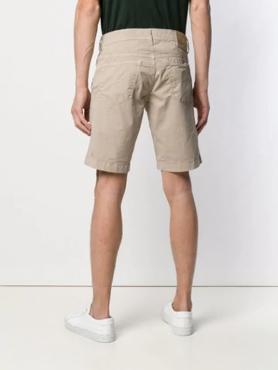 Shop Jacob Cohen Basic Chino Shorts In Neutrals