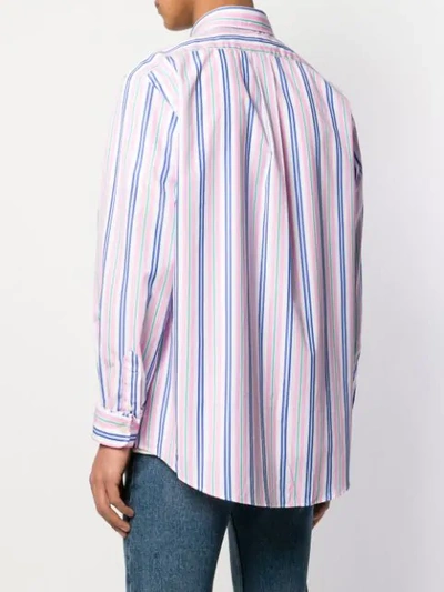 POLO RALPH LAUREN STRIPED SHIRT - 粉色