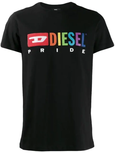 Diesel X Pride T-shirt In Black | ModeSens