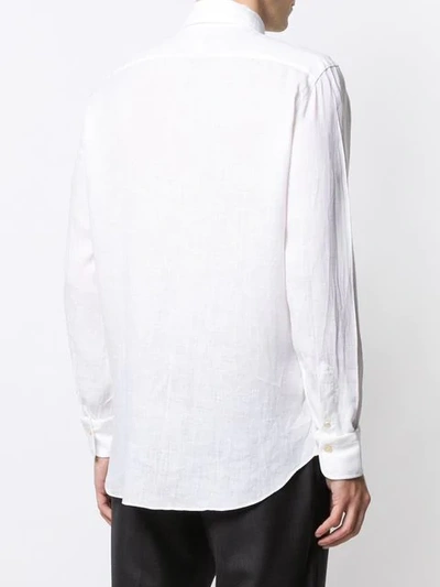 Shop Alessandro Gherardi Pointed Collar Shirt In White
