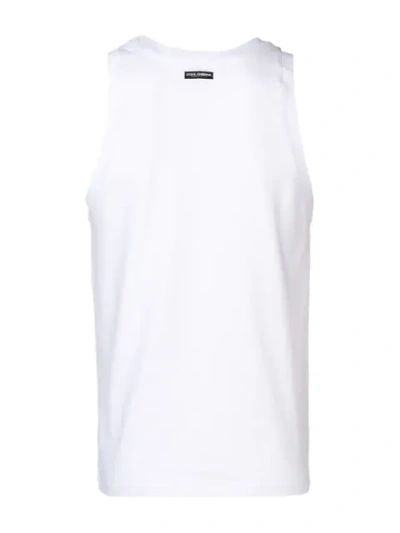 Shop Dolce & Gabbana Casual Tank Top In White