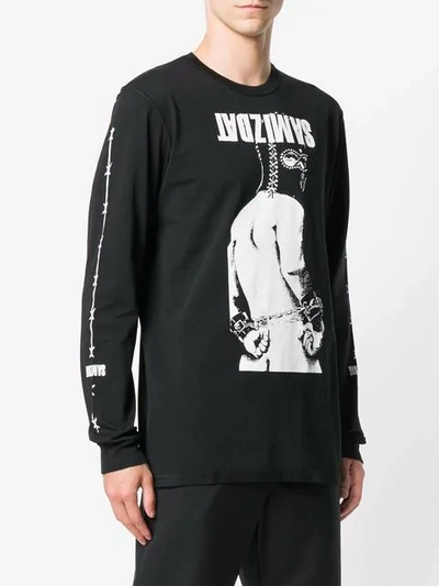 Shop Yang Li Printed Sweatshirt In Black