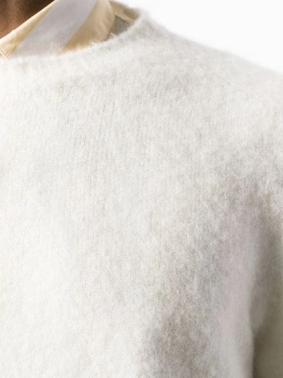Shop Roberto Collina Long-sleeve Fitted Sweater In White