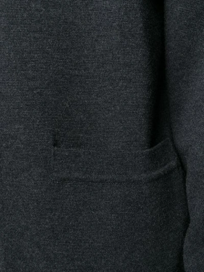 Shop Sunspel Classic Collar Cardigan - Grey