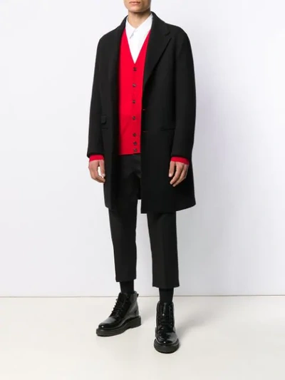 Shop Dsquared2 Slim-fit Cardigan In Red