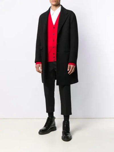 Dsquared2 Slim-fit Cardigan In Red
