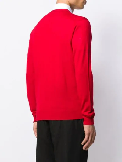 Shop Dsquared2 Slim-fit Cardigan In Red