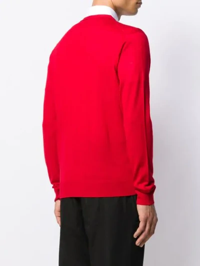 Dsquared2 Slim-fit Cardigan In Red