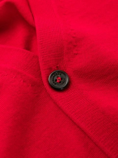 Dsquared2 Slim-fit Cardigan In Red