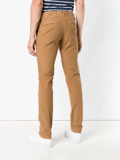 Shop Incotex Slim-fit Trousers In Brown