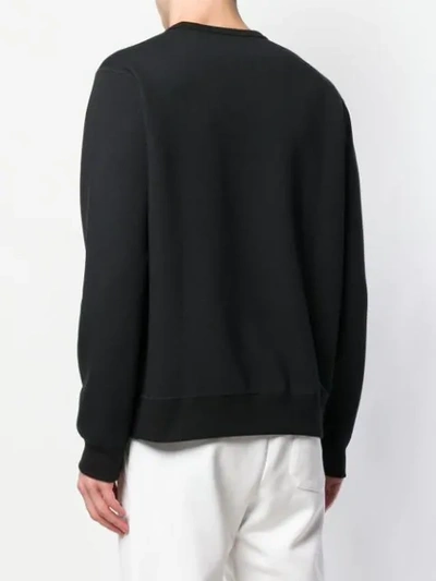 Shop Polo Ralph Lauren Logo Sweatshirt In Black